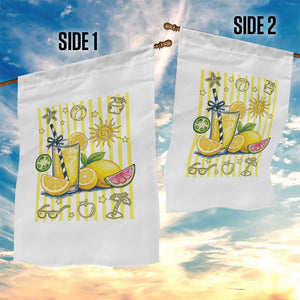 Striped Summer Lemonade Garden Flag Preppy Brushstroke Aesthetic Graphic TS12 Print Your Wear