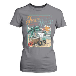 Funny Christian Beach Gift T Shirt For Women All I Need Is Jesus And The Beach TS12 Charcoal Print Your Wear