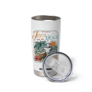 Funny Christian Beach Gift Tumbler Cup All I Need Is Jesus And The Beach TS12 Print Your Wear