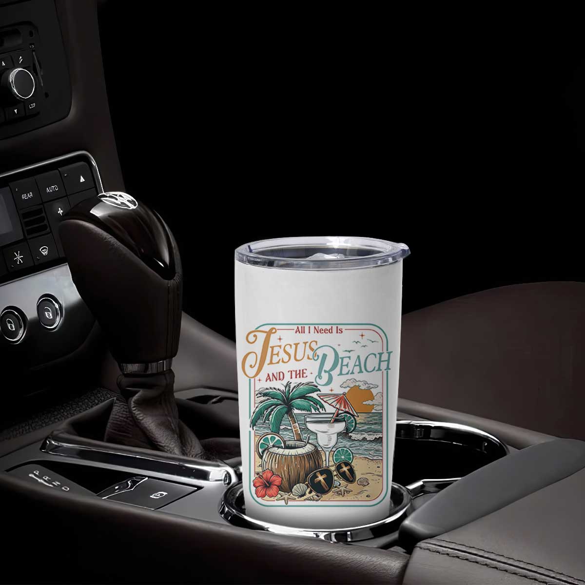 Funny Christian Beach Gift Tumbler Cup All I Need Is Jesus And The Beach TS12 Print Your Wear