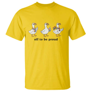 Funny Pride Goose Off To Be Proud T Shirt LGBTQ Advocate Gift TS12 Daisy Print Your Wear