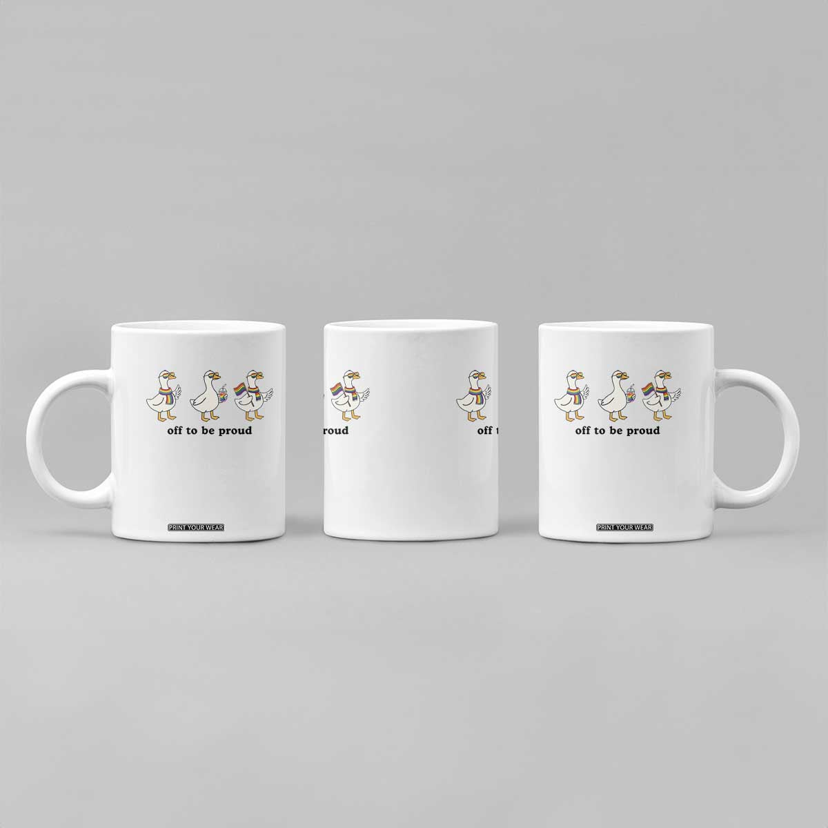 Funny Pride Goose Off To Be Proud Coffee Mug LGBTQ Advocate Gift TS12 Print Your Wear