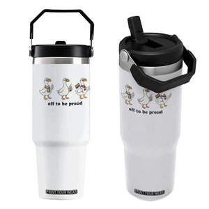 Funny Pride Goose Off To Be Proud Flip Straw Tumbler LGBTQ Advocate Gift TS12 One Size: 30 oz White Print Your Wear