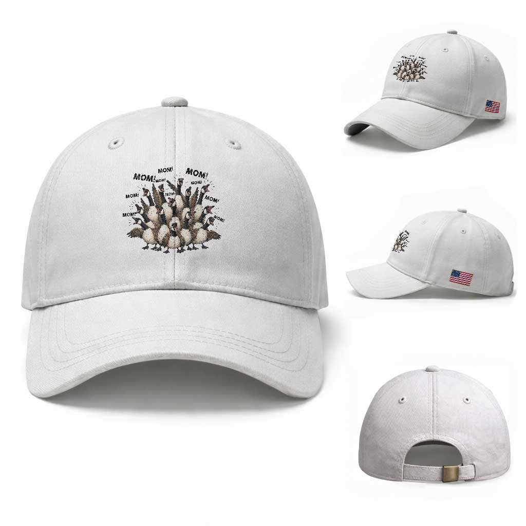 Silly Goose Mom Baseball Cap Funny Parenting Chaos Motherhood TS12 Baseball Cap Universal Fit White Print Your Wear