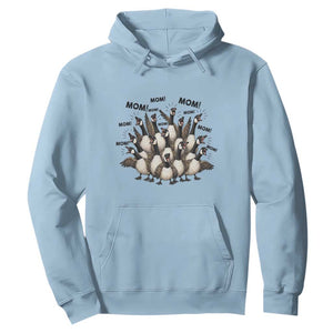 Silly Goose Mom Hoodie Funny Parenting Chaos Motherhood TS12 Light Blue Print Your Wear