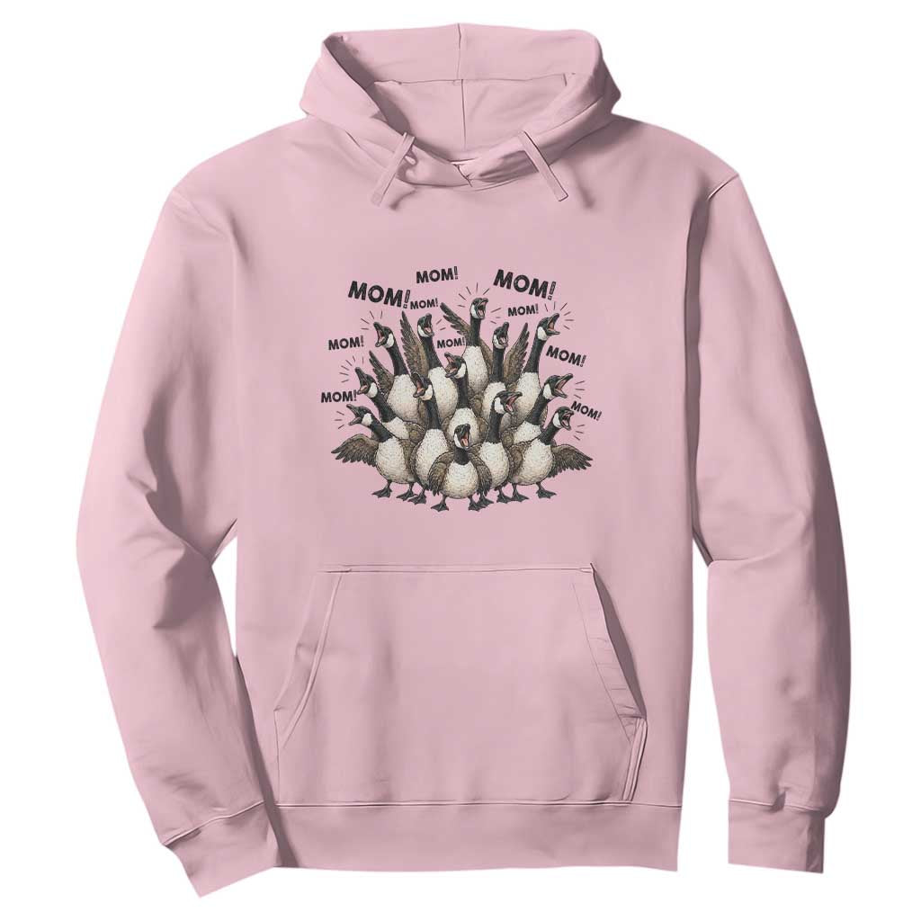 Silly Goose Mom Hoodie Funny Parenting Chaos Motherhood TS12 Light Pink Print Your Wear