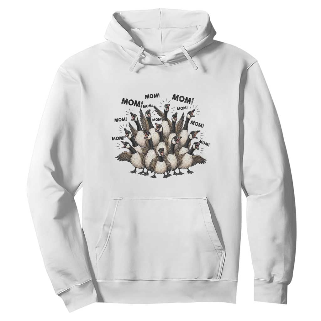 Silly Goose Mom Hoodie Funny Parenting Chaos Motherhood TS12 White Print Your Wear