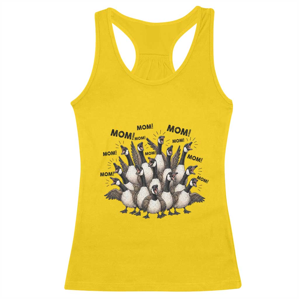 Silly Goose Mom Racerback Tank Top Funny Parenting Chaos Motherhood TS12 Daisy Print Your Wear