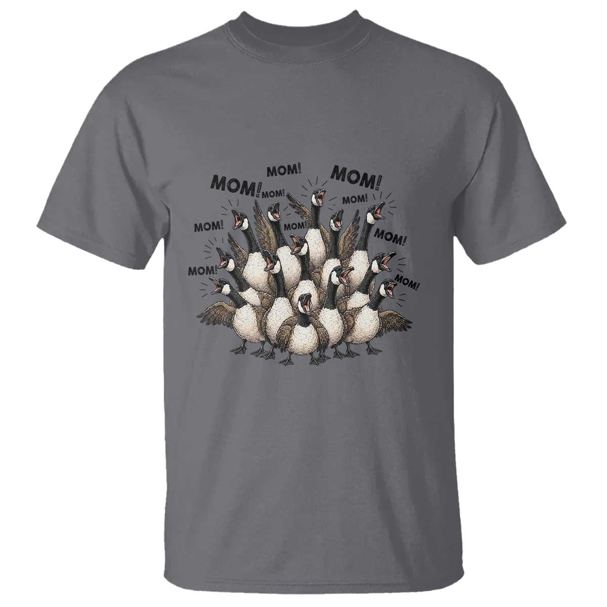 Silly Goose Mom T Shirt Funny Parenting Chaos Motherhood TS12 Charcoal Print Your Wear