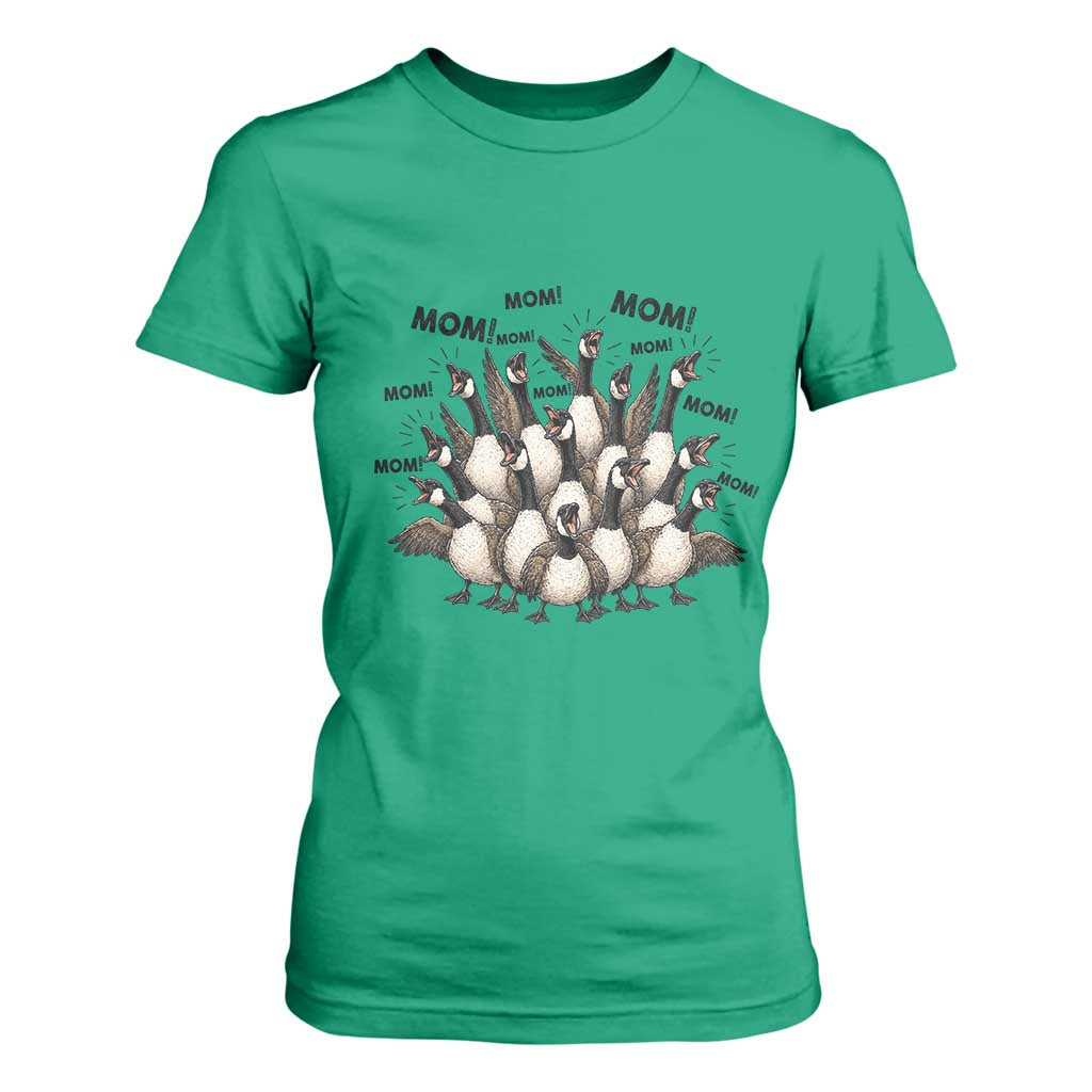 Silly Goose Mom T Shirt For Women Funny Parenting Chaos Motherhood TS12 Irish Green Print Your Wear