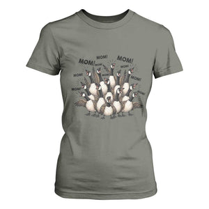 Silly Goose Mom T Shirt For Women Funny Parenting Chaos Motherhood TS12 Military Green Print Your Wear