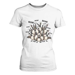 Silly Goose Mom T Shirt For Women Funny Parenting Chaos Motherhood TS12 White Print Your Wear