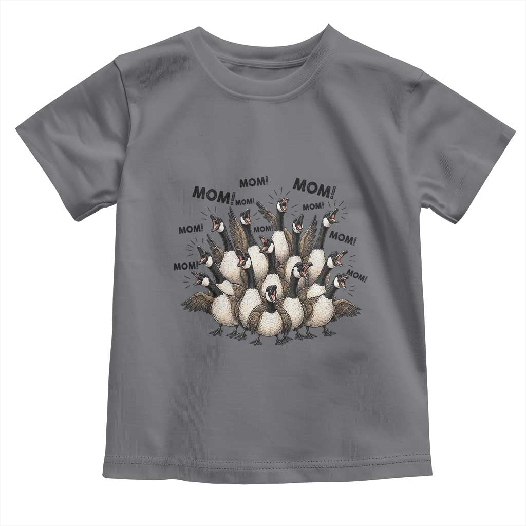 Silly Goose Mom Toddler T Shirt Funny Parenting Chaos Motherhood TS12 Charcoal Print Your Wear