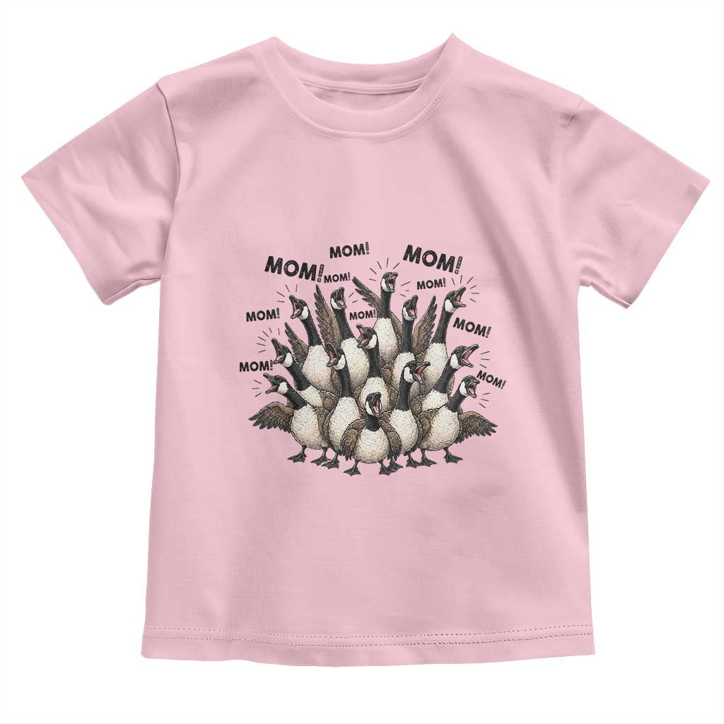 Silly Goose Mom Toddler T Shirt Funny Parenting Chaos Motherhood TS12 Light Pink Print Your Wear