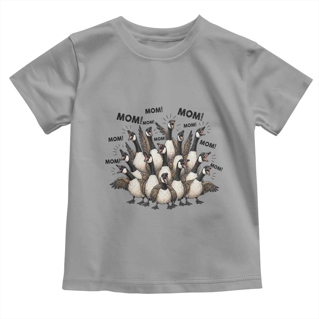 Silly Goose Mom Toddler T Shirt Funny Parenting Chaos Motherhood TS12 Sport Gray Print Your Wear