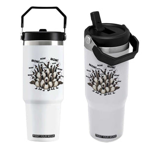 Silly Goose Mom Flip Straw Tumbler Funny Parenting Chaos Motherhood TS12 One Size: 30 oz White Print Your Wear