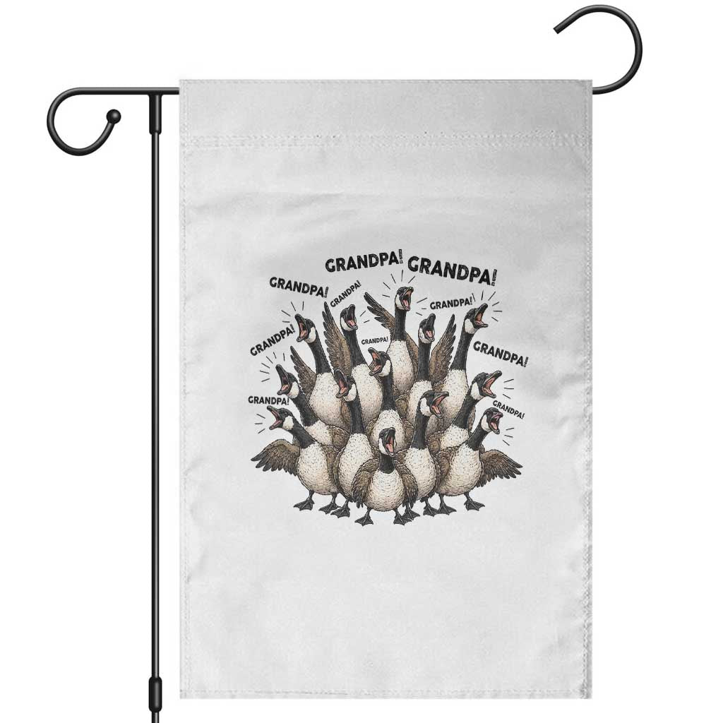Silly Goose Grandpa Garden Flag Funny Family Chaos Grandfather TS12 White Print Your Wear