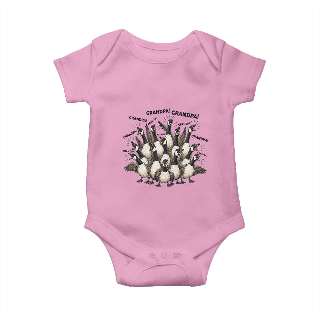 Silly Goose Grandpa Baby Onesie Funny Family Chaos Grandfather TS12 Light Pink Print Your Wear