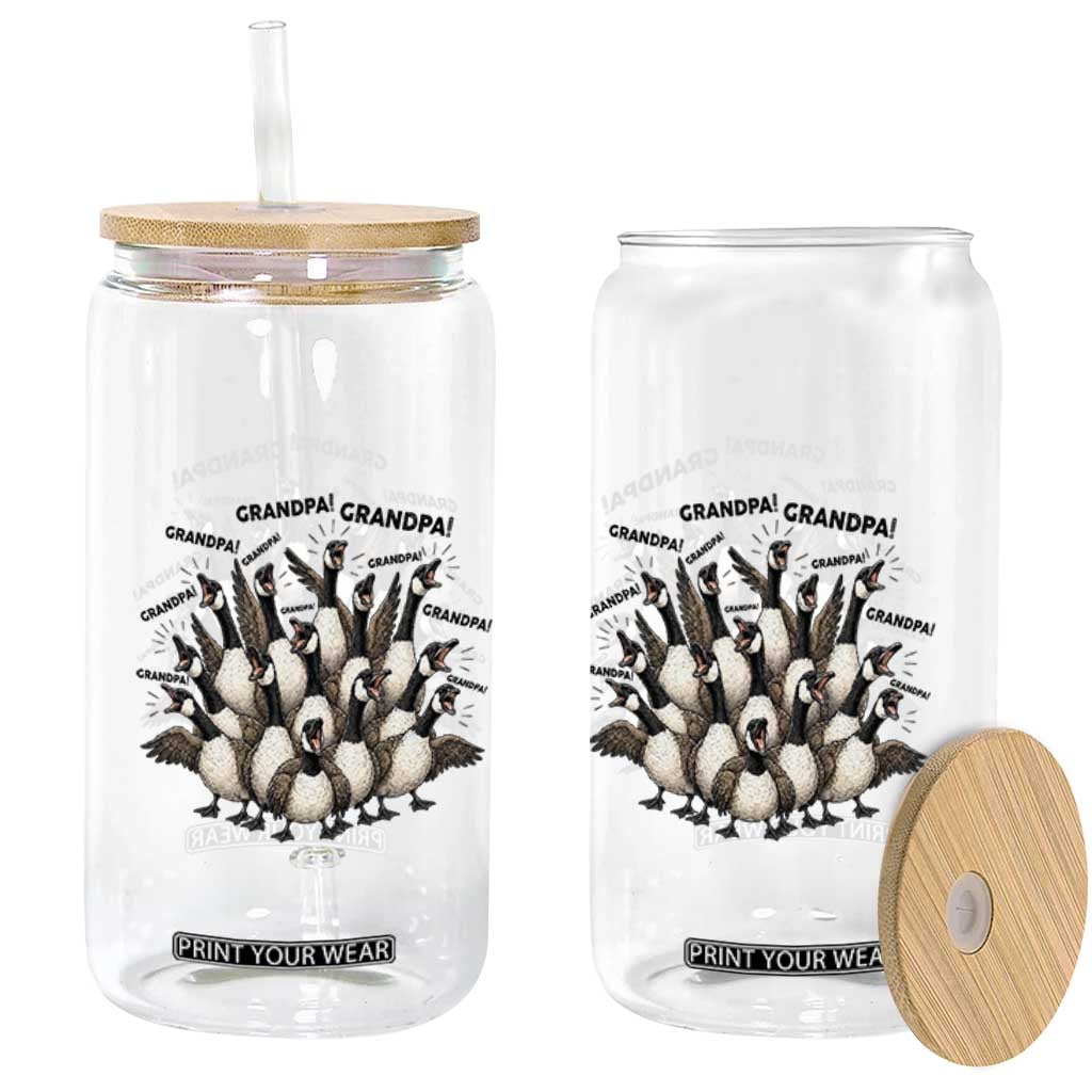 Silly Goose Grandpa Glass Can Funny Family Chaos Grandfather TS12 Print Your Wear