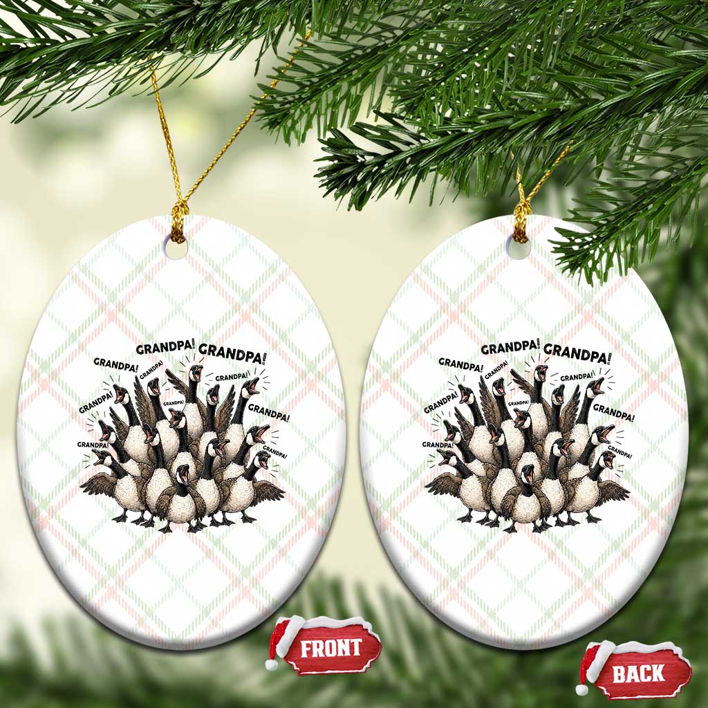 Silly Goose Grandpa Ceramic Ornament Funny Family Chaos Grandfather TS12 Print Your Wear