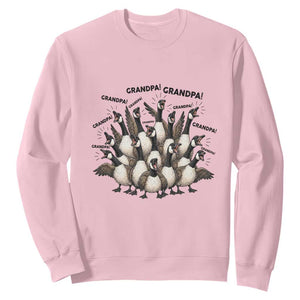 Silly Goose Grandpa Sweatshirt Funny Family Chaos Grandfather TS12 Light Pink Print Your Wear