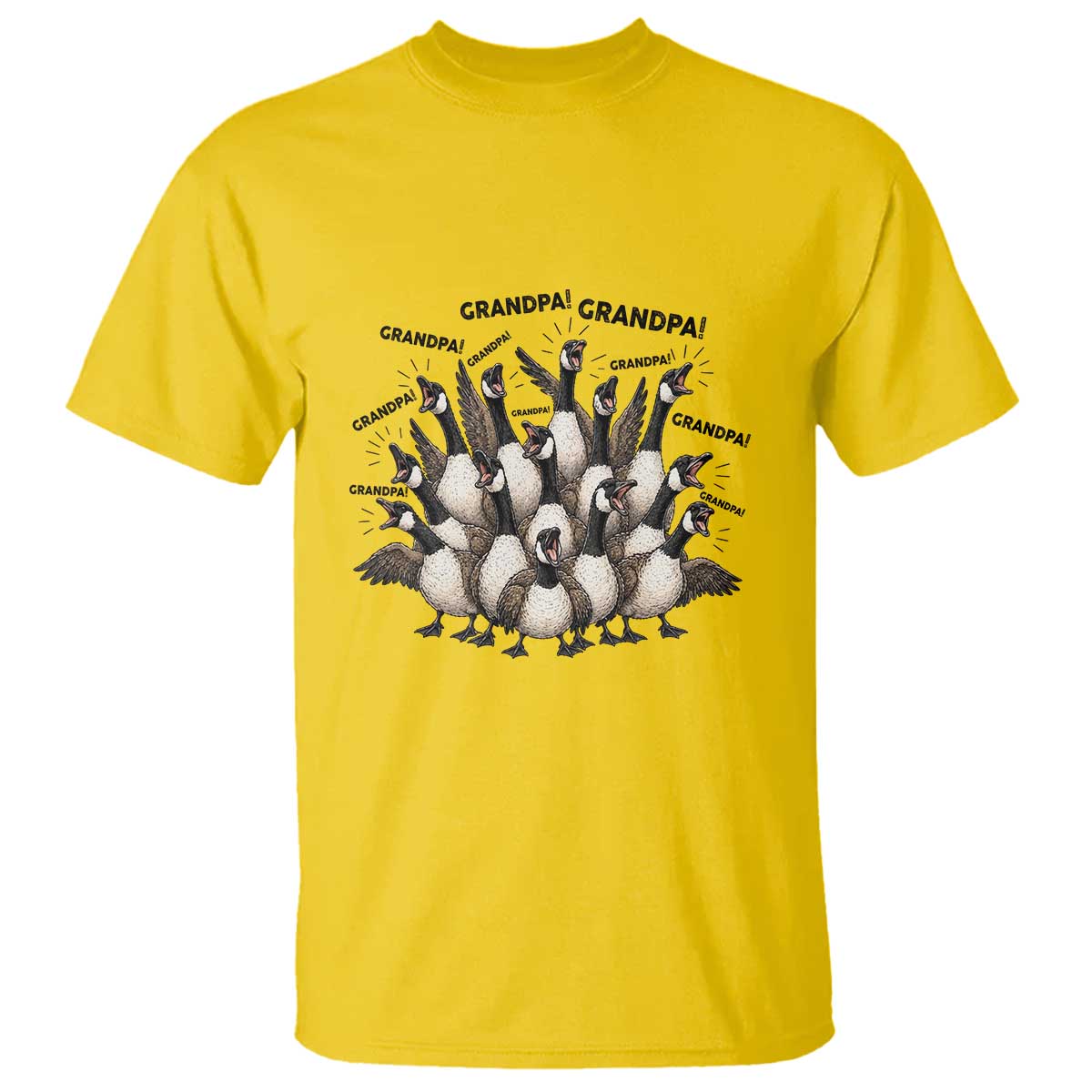 Silly Goose Grandpa T Shirt Funny Family Chaos Grandfather TS12 Daisy Print Your Wear