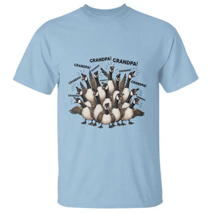 Silly Goose Grandpa T Shirt Funny Family Chaos Grandfather TS12 Light Blue Print Your Wear