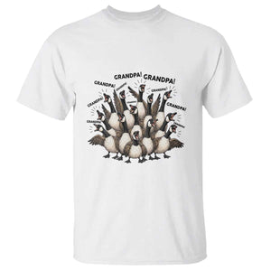 Silly Goose Grandpa T Shirt Funny Family Chaos Grandfather TS12 White Print Your Wear