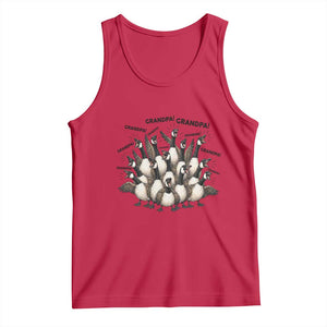 Silly Goose Grandpa Tank Top Funny Family Chaos Grandfather TS12 Red Print Your Wear