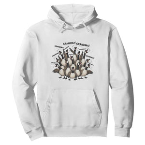 Funny Silly Goose Grandma Hoodie Chaos Coordinator Grandma Life Graphic TS12 White Print Your Wear