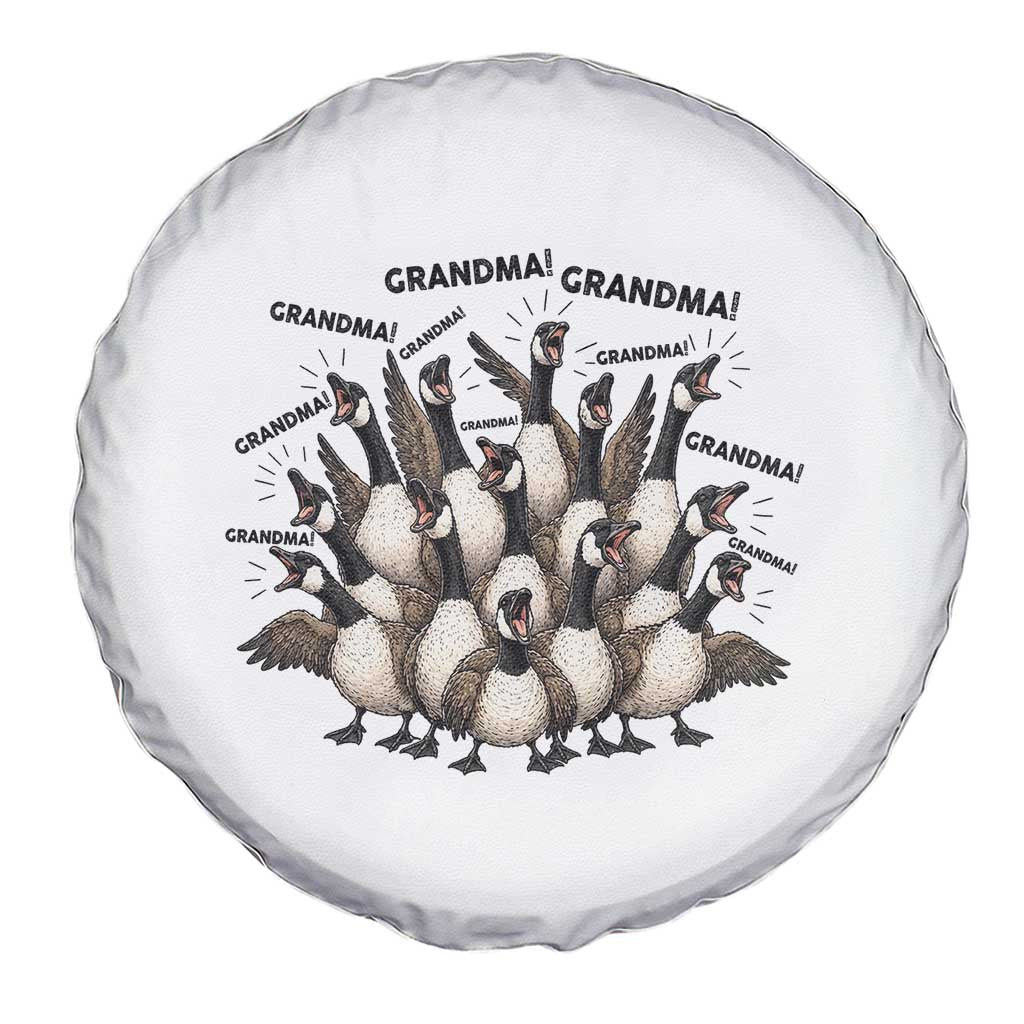 Funny Silly Goose Grandma Spare Tire Cover Chaos Coordinator Grandma Life Graphic TS12 Print Your Wear