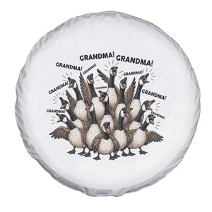 Funny Silly Goose Grandma Spare Tire Cover Chaos Coordinator Grandma Life Graphic TS12 Print Your Wear