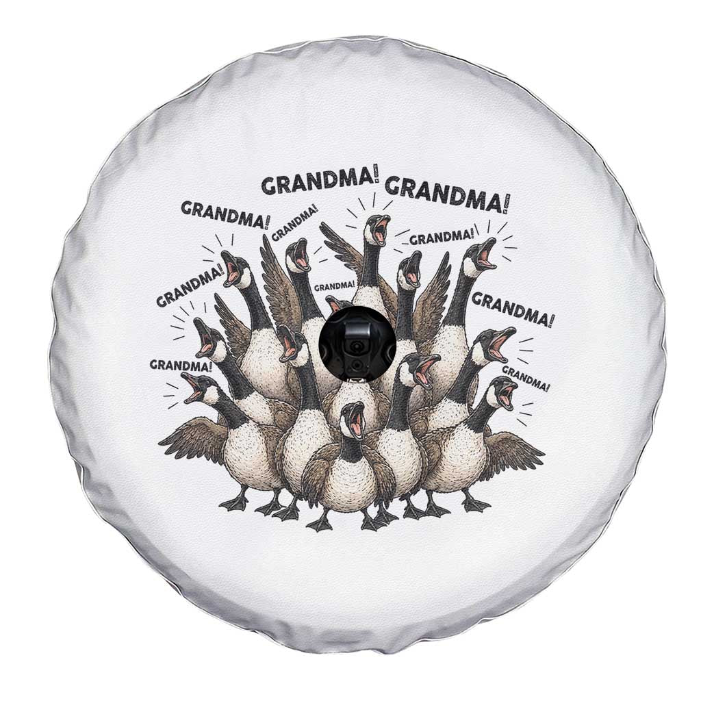 Funny Silly Goose Grandma Spare Tire Cover Chaos Coordinator Grandma Life Graphic TS12 Print Your Wear