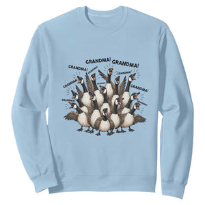 Funny Silly Goose Grandma Sweatshirt Chaos Coordinator Grandma Life Graphic TS12 Light Blue Print Your Wear