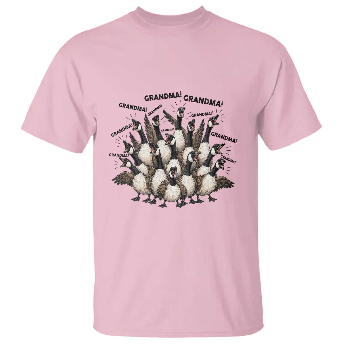 Funny Silly Goose Grandma T Shirt Chaos Coordinator Grandma Life Graphic TS12 Light Pink Print Your Wear