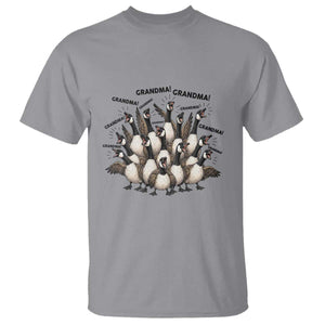 Funny Silly Goose Grandma T Shirt Chaos Coordinator Grandma Life Graphic TS12 Sport Gray Print Your Wear