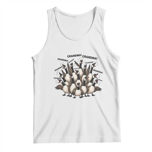 Funny Silly Goose Grandma Tank Top Chaos Coordinator Grandma Life Graphic TS12 White Print Your Wear