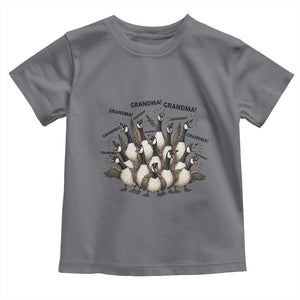 Funny Silly Goose Grandma Toddler T Shirt Chaos Coordinator Grandma Life Graphic TS12 Charcoal Print Your Wear