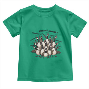Funny Silly Goose Grandma Toddler T Shirt Chaos Coordinator Grandma Life Graphic TS12 Irish Green Print Your Wear