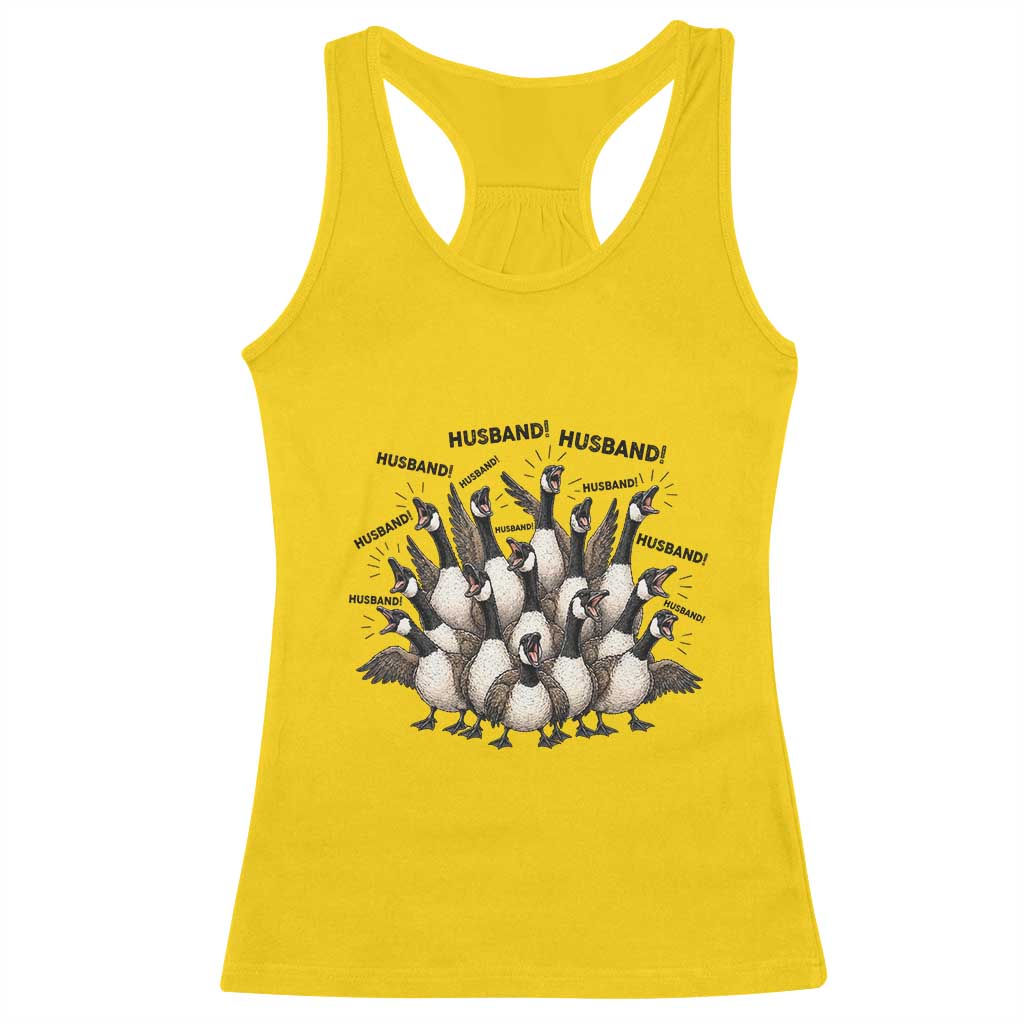 Silly Goose Husband Racerback Tank Top Funny Marriage Chaos Husbandhood TS12 Daisy Print Your Wear