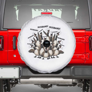 Silly Goose Husband Spare Tire Cover Funny Marriage Chaos Husbandhood TS12 White Print Your Wear