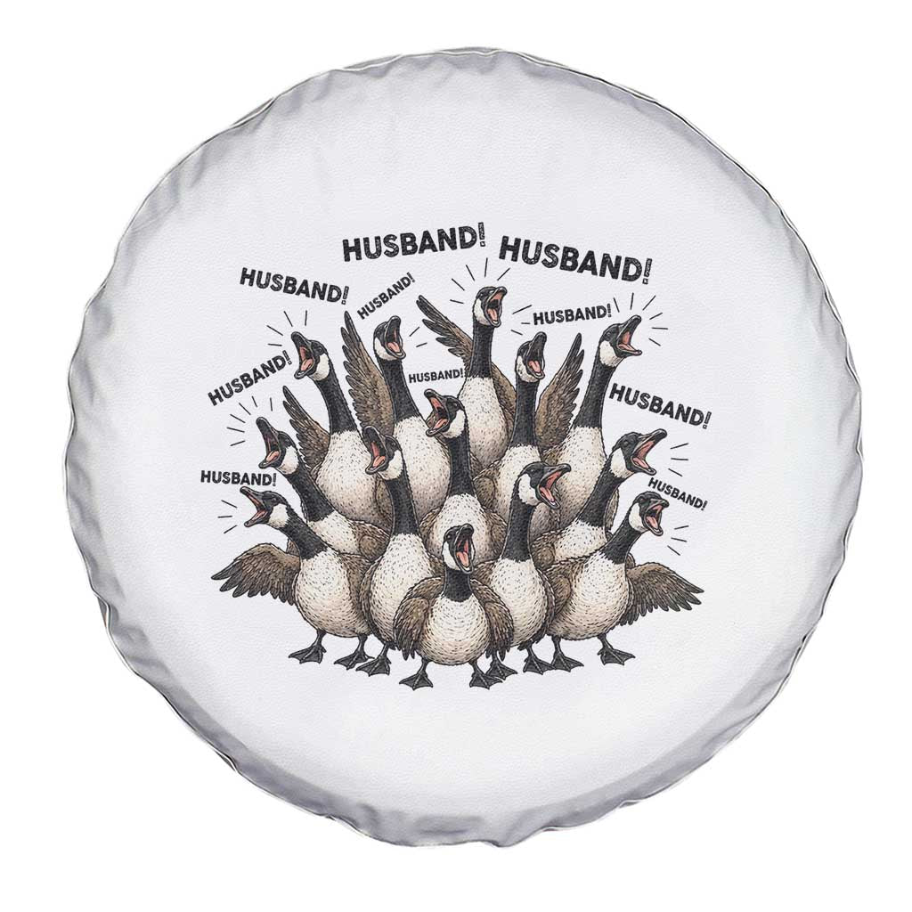 Silly Goose Husband Spare Tire Cover Funny Marriage Chaos Husbandhood TS12 Print Your Wear