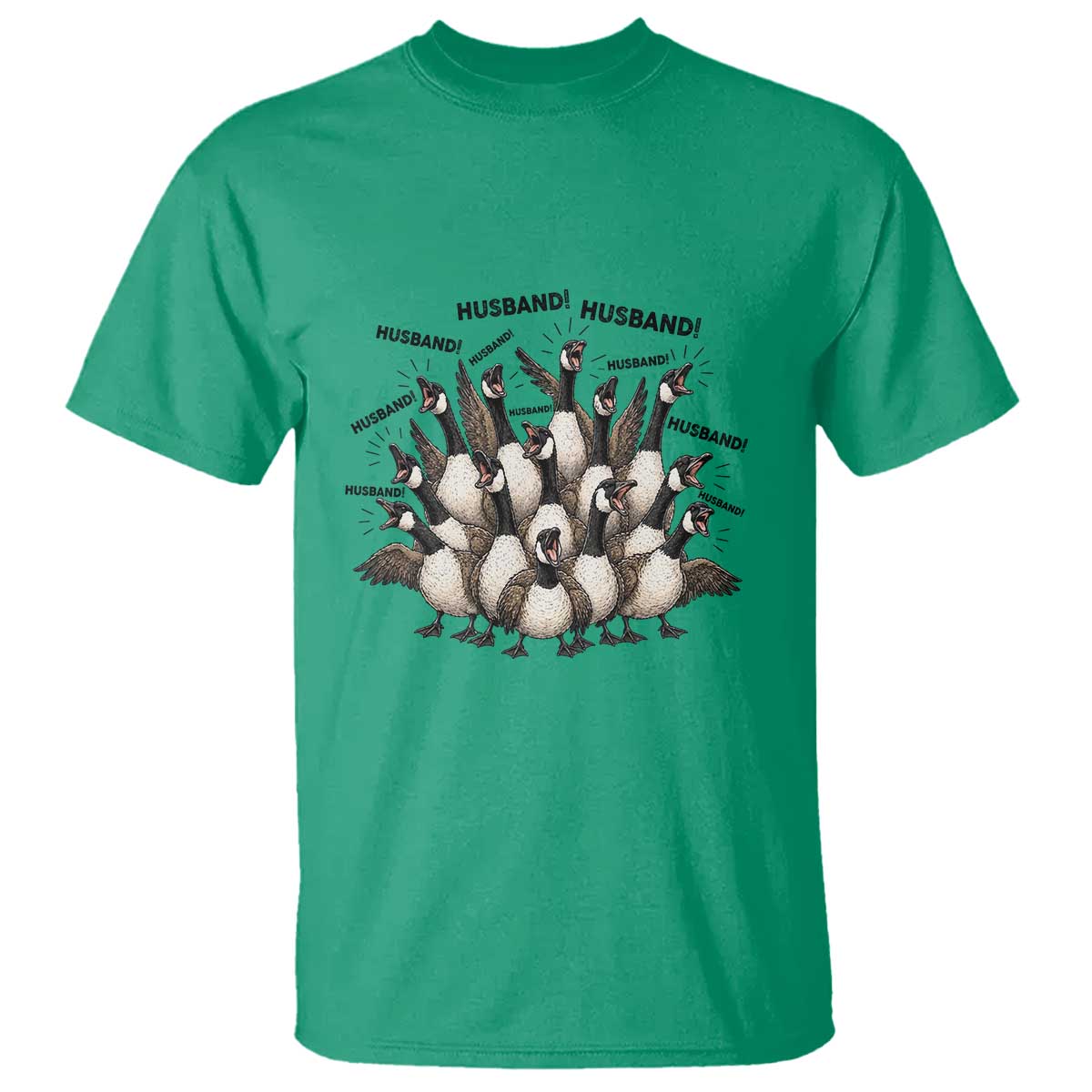 Silly Goose Husband T Shirt Funny Marriage Chaos Husbandhood TS12 Irish Green Print Your Wear
