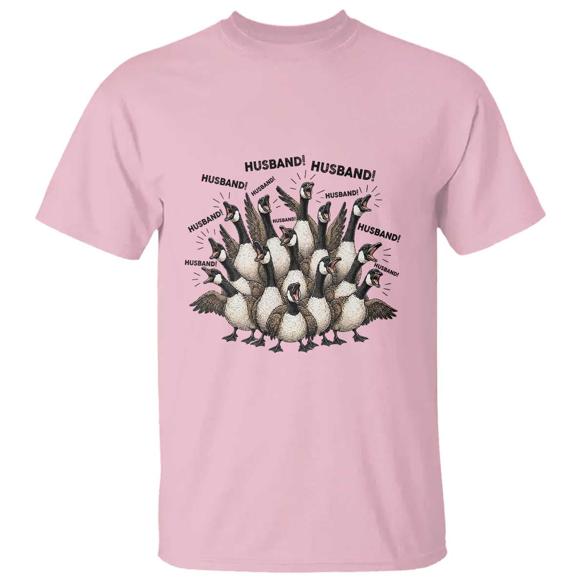 Silly Goose Husband T Shirt Funny Marriage Chaos Husbandhood TS12 Light Pink Print Your Wear