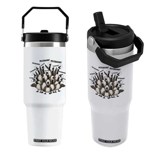 Silly Goose Husband Flip Straw Tumbler Funny Marriage Chaos Husbandhood TS12 One Size: 30 oz White Print Your Wear