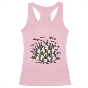 Silly Goose Wife Racerback Tank Top Funny Marriage Chaos Wifehood TS12 Light Pink Print Your Wear