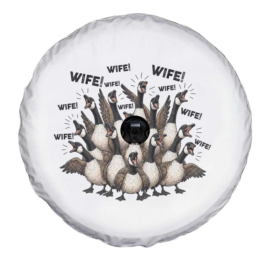 Silly Goose Wife Spare Tire Cover Funny Marriage Chaos Wifehood TS12 Print Your Wear
