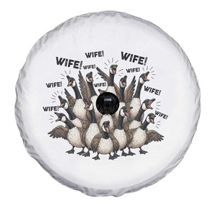Silly Goose Wife Spare Tire Cover Funny Marriage Chaos Wifehood TS12 Print Your Wear