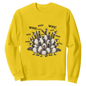 Silly Goose Wife Sweatshirt Funny Marriage Chaos Wifehood TS12 Daisy Print Your Wear