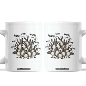 Silly Goose Wife Coffee Mug Funny Marriage Chaos Wifehood TS12 White Print Your Wear